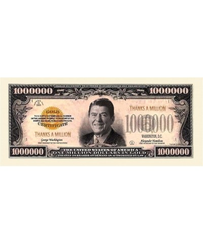 Set of 50 - Thanks A Million Dollar Bill Ronald Reagan $27.15 Money & Banking Play Toys