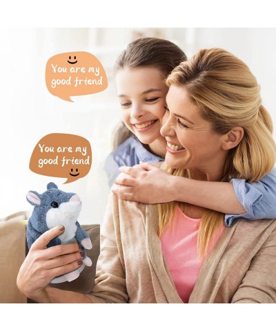 Talking Hamster Interactive Stuffed Plush Animal Talking Toy Cute Sound Effects with Repeats Your Said Voice (Grey) $17.60 Pl...