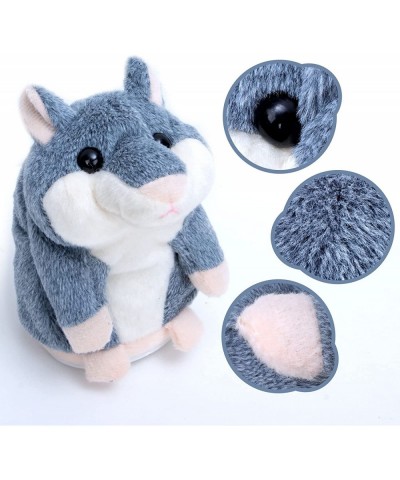 Talking Hamster Interactive Stuffed Plush Animal Talking Toy Cute Sound Effects with Repeats Your Said Voice (Grey) $17.60 Pl...