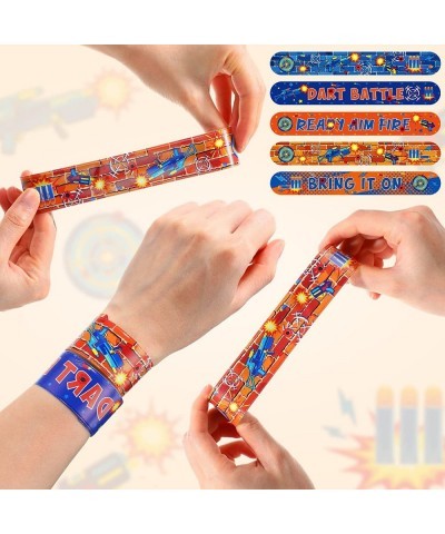 40 Pieces Dart Battle Party Decorations Slap Bracelet for Kids Boys Girls Snap Bracelets Dart Battle Party Supplies Wristband...