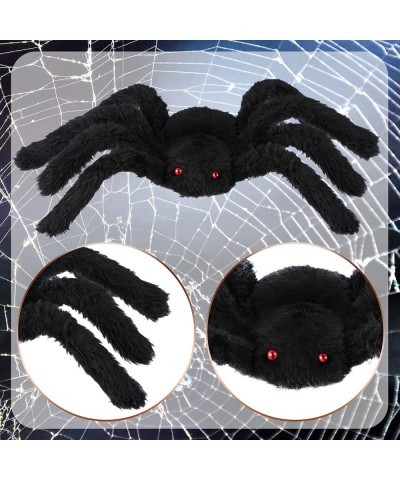 4 Pack Hairy Spiders Giant Spider Huge Spider Fake Hairy Spider Toys for Halloween Parties Haunted House Decorations 12 Inche...