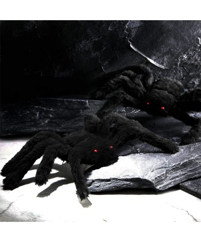 4 Pack Hairy Spiders Giant Spider Huge Spider Fake Hairy Spider Toys for Halloween Parties Haunted House Decorations 12 Inche...