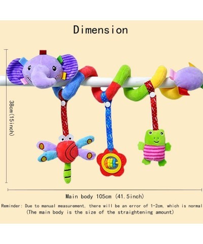 Infant Stroller Car Seat Toys Baby Toys Baby Crib Toys Baby Spiral Plush Toys Newborn Sensory Toy Hanging Toys Stroller Aroun...