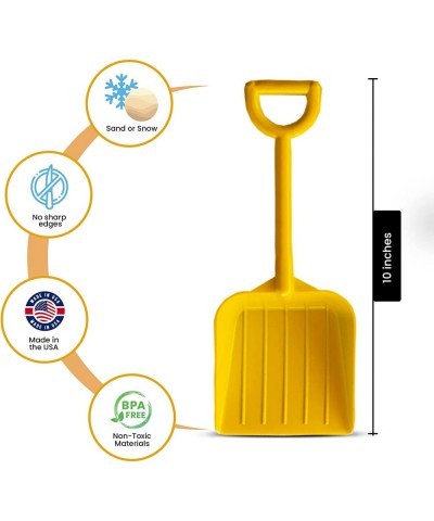 Sand Shovel Beach Toys- 10” Plastic Sand box Shovels for Kids & Toddler Outdoor Toys Beach Accessories 4 Pack Bundle Made in ...