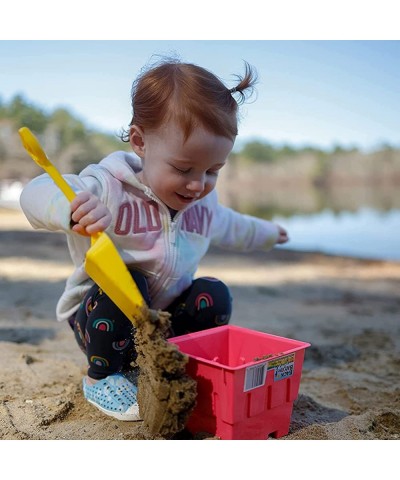 Sand Shovel Beach Toys- 10” Plastic Sand box Shovels for Kids & Toddler Outdoor Toys Beach Accessories 4 Pack Bundle Made in ...