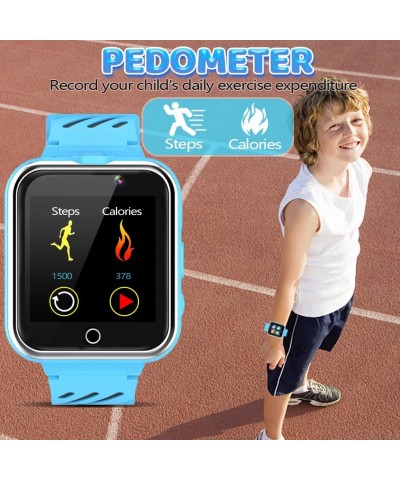 Kids Game Smart Watch Boy Girl Age 3-12 with 24 Games Dual Camera 1.54" HD Screen Video Music Player Pedometer Alarm Clock To...