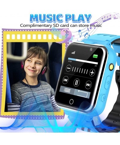 Kids Game Smart Watch Boy Girl Age 3-12 with 24 Games Dual Camera 1.54" HD Screen Video Music Player Pedometer Alarm Clock To...