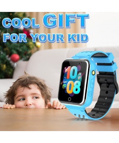 Kids Game Smart Watch Boy Girl Age 3-12 with 24 Games Dual Camera 1.54" HD Screen Video Music Player Pedometer Alarm Clock To...