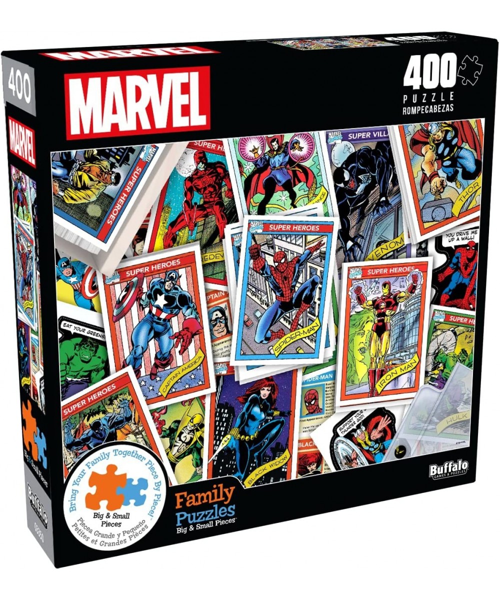 Marvel - Marvel Trading Cards - 400 Piece Jigsaw Puzzle $18.60 Jigsaw Puzzles