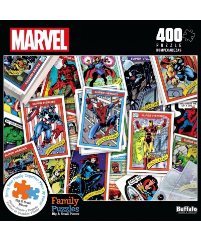 Marvel - Marvel Trading Cards - 400 Piece Jigsaw Puzzle $18.60 Jigsaw Puzzles