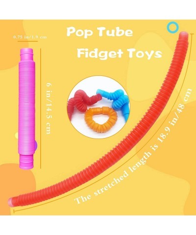 20 Pcs Pop Tube Sensory Toys Stretch Pull Tube for Decompression Sensory Toys Tubes Fidget Toys for Kids and Adults Pop Multi...