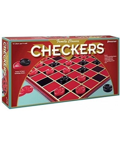 Family Classics Checkers -- with Folding Board and Interlocking Checkers $25.50 Board Games