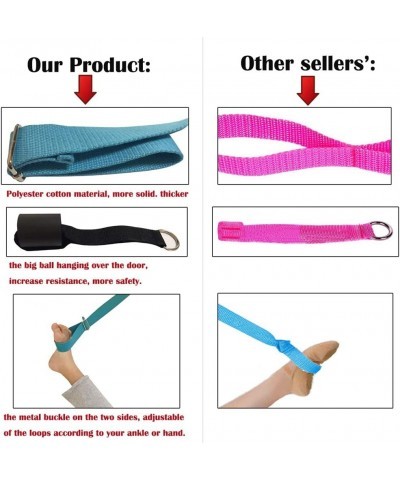 Leg Stretch Strap Adjustable Leg Stretcher Band w/Door Anchor Improve Leg Stretching Door Flexibility Trainer Home Stretching...