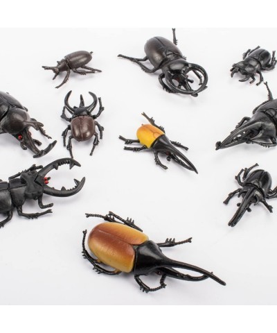 10pcs Beetle Figurine Realistic Beetles Figure Models Garden Animal Simulated Beetle Figures $20.51 Play Figure Playsets