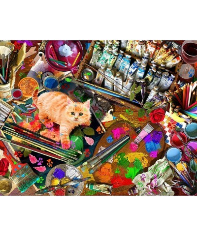 Springbok's 1000 Piece Jigsaw Puzzle an Unexpected Mews - Made in USA $35.19 Jigsaw Puzzles