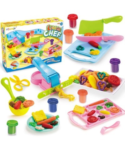 Color Dough Toys for Kid Kitchen Creations Little Chef Color Dough Set Games $42.70 Kids' Art Clay & Dough