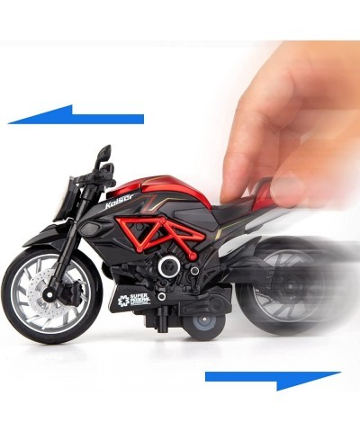 Motorcycle Model 1:12 Scale Mini Diecast Toy Motorcycle Pull Back Toy Cars with Sound and Light Toys for Boys Toddler Gift $2...