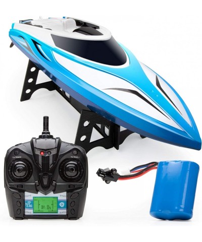 Velocity RC Boat and RC WaveRunner Bundle - 1 Remote Control Boat for Pools and Lakes 20+ mph Speed 4 channel 2.4GHZ Remote C...