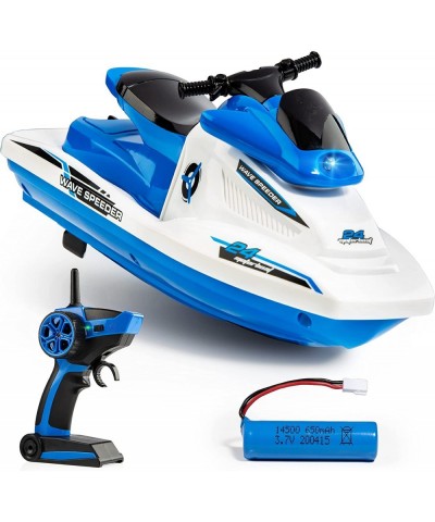 Velocity RC Boat and RC WaveRunner Bundle - 1 Remote Control Boat for Pools and Lakes 20+ mph Speed 4 channel 2.4GHZ Remote C...