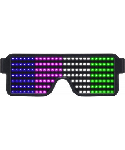 WOWSUN LED Glasses Light Up Dynamic Party Favor Glasses Festival Christmas USB Rechargeable LED Rave Glowing Flashing Glasses...