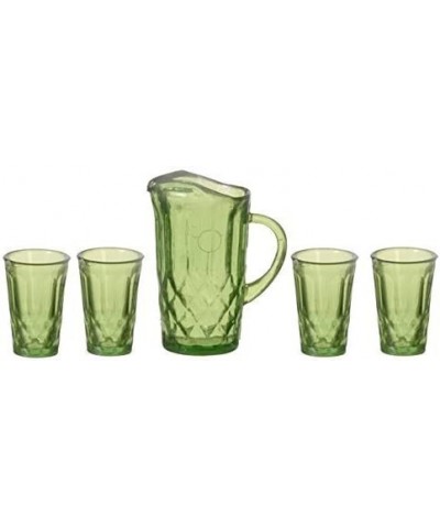 Melody Jane Dollhouse Emerald Green Jug & Glasses Set Chrysnbon Accessory $25.34 Dollhouse Accessories