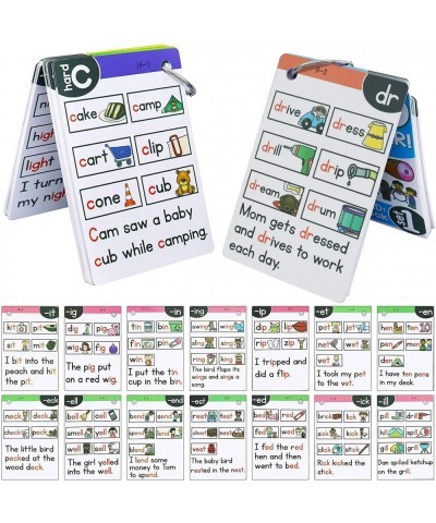 Phonics Flash Cards - 67 Sight Words Educational Flashcards Learn to Read in 17 Phonic Stages Phonics Games with Pictures & S...