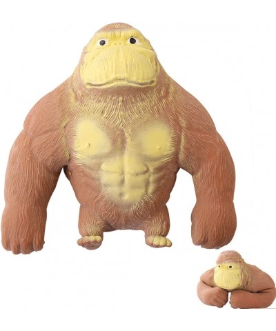 Gorilla Figure Toys Stretch Gorilla Stress Relief Toys Latex Monkey Gorilla Toys Jungle Animal Figurines for Kids for Kids Re...