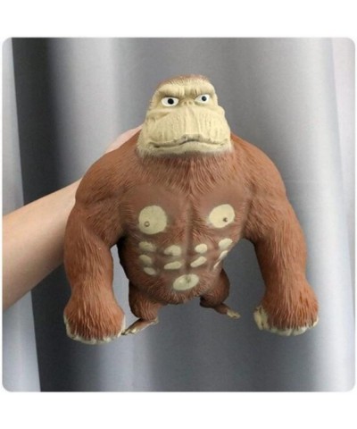 Gorilla Figure Toys Stretch Gorilla Stress Relief Toys Latex Monkey Gorilla Toys Jungle Animal Figurines for Kids for Kids Re...