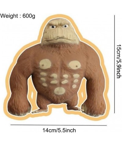 Gorilla Figure Toys Stretch Gorilla Stress Relief Toys Latex Monkey Gorilla Toys Jungle Animal Figurines for Kids for Kids Re...