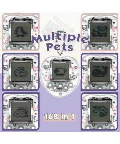 5 Pieces Virtual Pets Keychain for Kids Electronic Digital Pets Keychain 168 Pets Retro Handheld Game Machine for Halloween C...