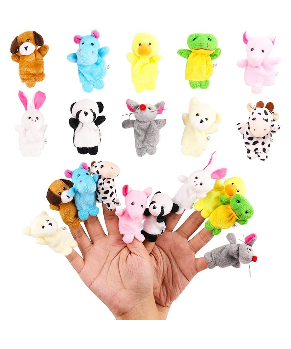 20Pcs Finger Puppets Set - Soft Plush Animals Finger Puppet Toys for Kids Mini Plush Figures Toy Assortment for Boys & Girls ...