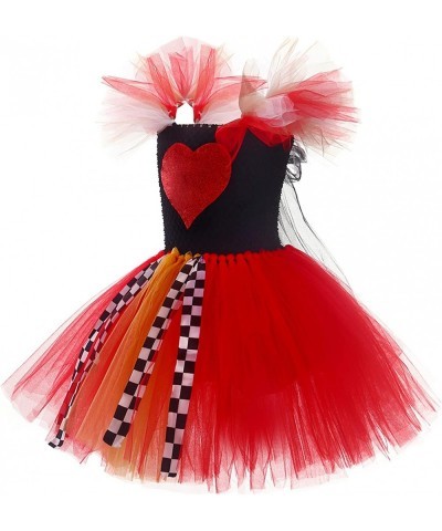 Girls Queen of Heart Costume Dress Halloween Costume Cosplay Clothes $49.57 Kids' Costumes