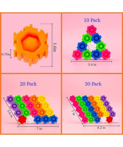 10 Pcs Pop it Building Blocks Bubble Popper Blocks Sensory Toys for Kids That You Can Pop Build and Spin Pop It Fidget Toys f...