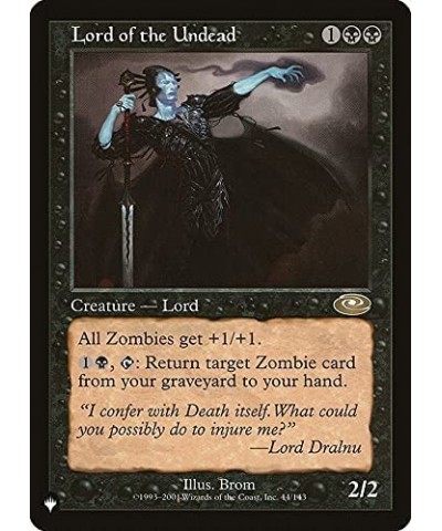 Magic: the Gathering - Lord of The Undead - The List $31.91 Trading Cards & Accessories