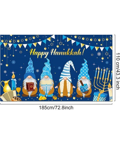 Hanukkah Decoration Happy Hanukkah Banner Hanukkah Party Backdrop Jewish Chanukah Party Photography Background Festival Holid...