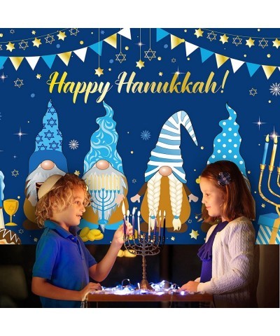 Hanukkah Decoration Happy Hanukkah Banner Hanukkah Party Backdrop Jewish Chanukah Party Photography Background Festival Holid...