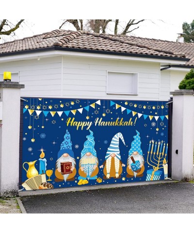 Hanukkah Decoration Happy Hanukkah Banner Hanukkah Party Backdrop Jewish Chanukah Party Photography Background Festival Holid...