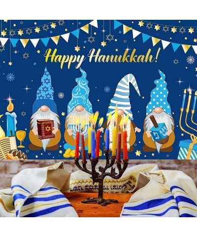 Hanukkah Decoration Happy Hanukkah Banner Hanukkah Party Backdrop Jewish Chanukah Party Photography Background Festival Holid...