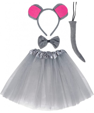 Gray Mouse Costume Tutu Set Mouse Ear Headband Bowtie Tail Tutu for Kids Girls Halloween Cosplay Party Dress Up Accessories $...