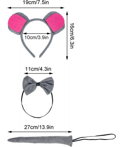 Gray Mouse Costume Tutu Set Mouse Ear Headband Bowtie Tail Tutu for Kids Girls Halloween Cosplay Party Dress Up Accessories $...