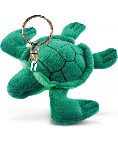 Sea Turtle Plush Keychain Stuffed Animal Toy - Soft Fur Ocean Animal Green Tortoise Charm Keyring Decorative Plush Toy Access...