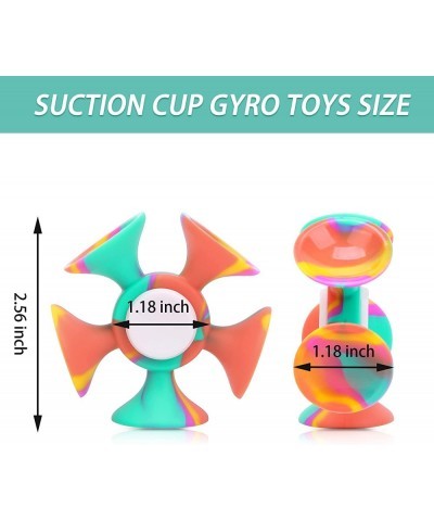 Suction Fidget Spinner Toy 4 Pcs Suction Cup Gyro Toys Suction Cup Gyro Fidget Spinner Toy Suction Cup Spinner Toys Window Sp...