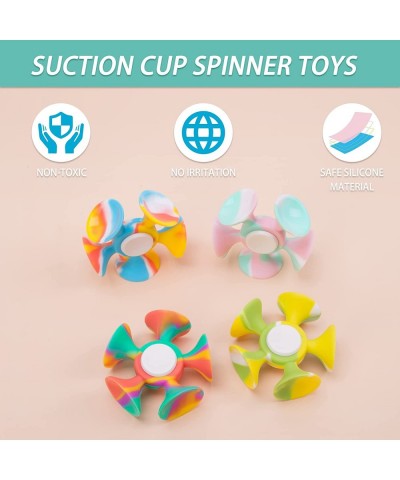 Suction Fidget Spinner Toy 4 Pcs Suction Cup Gyro Toys Suction Cup Gyro Fidget Spinner Toy Suction Cup Spinner Toys Window Sp...