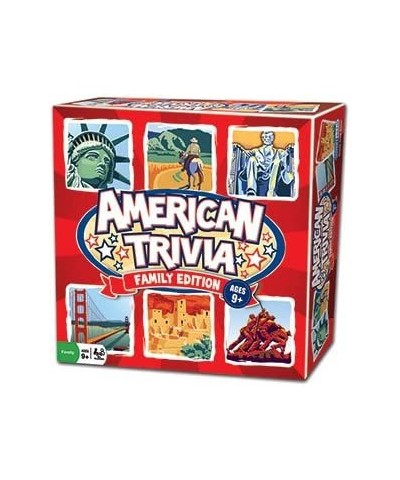 Trivia Game - American Trivia Family Edition - The America Themed Family Board Game $32.21 Board Games