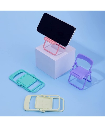 Mini Chair Foldable House Model Dollhouse- Phone Holder Longue Chair Desktop Decoration Mini Furniture Dollhouse Accessories ...