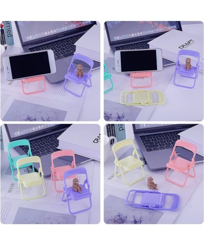 Mini Chair Foldable House Model Dollhouse- Phone Holder Longue Chair Desktop Decoration Mini Furniture Dollhouse Accessories ...