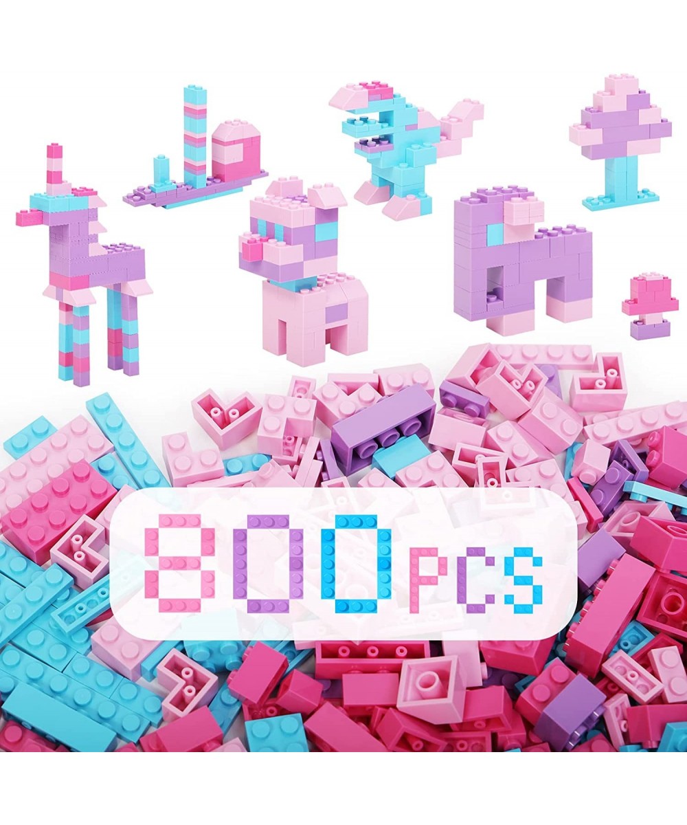 800PCS Building Bricks Basic Macaron Building Blocks Creative Building Toys Compatible with All Major Brands Birthday Present...