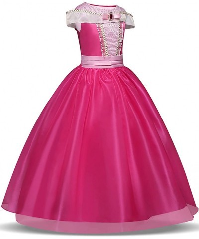 Princess Dress Up Clothes Little Girls Pink Costume Halloween Outfit with Accessorries 3-8Years $47.20 Kids' Costumes