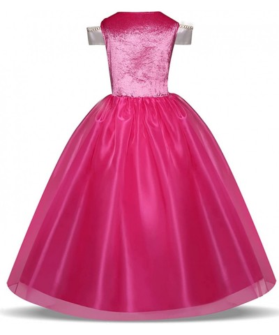 Princess Dress Up Clothes Little Girls Pink Costume Halloween Outfit with Accessorries 3-8Years $47.20 Kids' Costumes