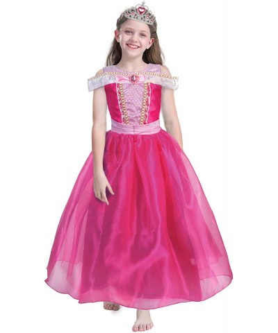 Princess Dress Up Clothes Little Girls Pink Costume Halloween Outfit with Accessorries 3-8Years $47.20 Kids' Costumes